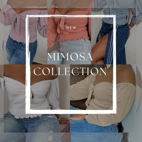 (NWT) Smocked Keyhole Off-Shoulder Top - Salmon - Picture 8 of 8